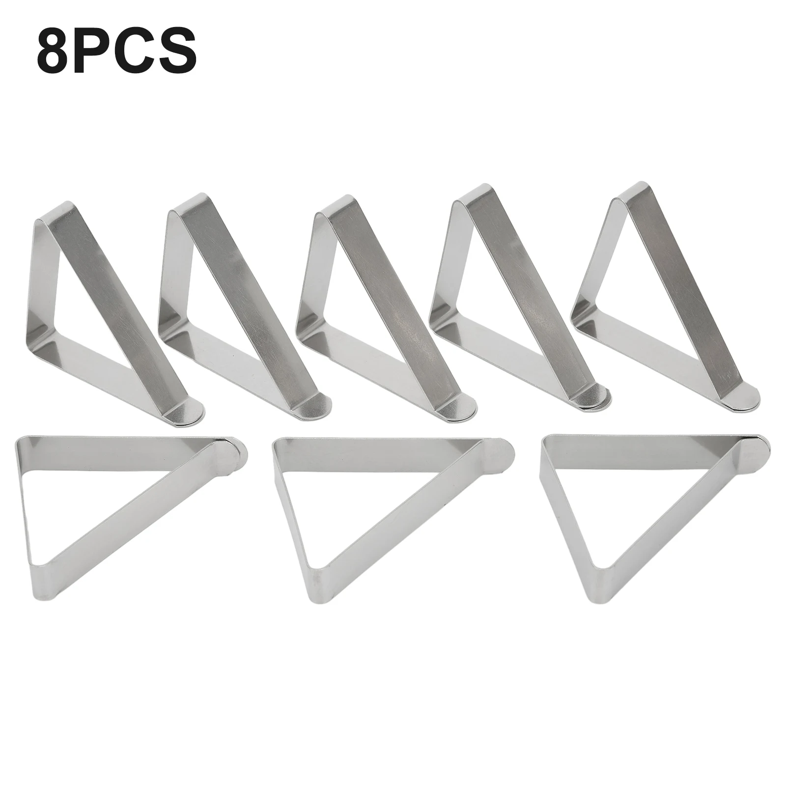 8pcs Stainless Steel Tablecloth Clamps Anti-Slip Table Cloth Clips Securing Holder Pegs Party Wedding Table Cover Decorative
8pcs Stainless Steel Tablecloth Clamps Anti-Slip Table Cloth Clips Securing Holder Pegs Party Wedding Table Cover Decorative
