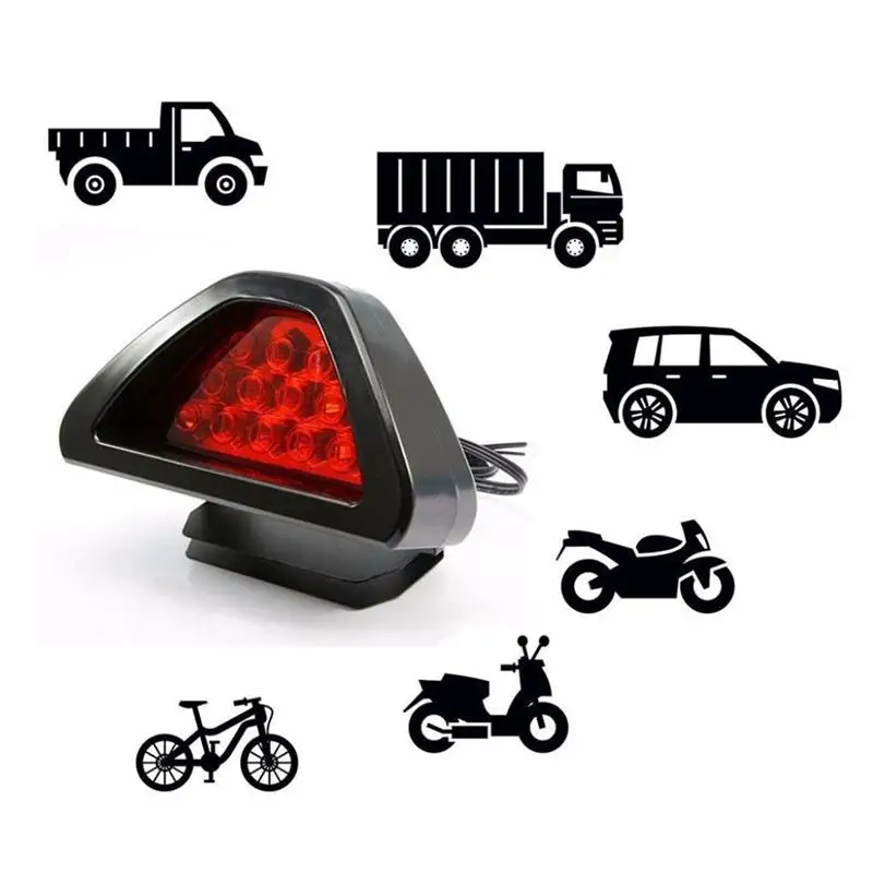 F1 Style DRL Red 12 LED Rear Tail Stop Fog Triangular Brake Light Stop Safety Lamp Car Motor LED Rear Tail Light Signal Lamp
F1 Style DRL Red 12 LED Rear Tail Stop Fog Triangular Brake Light Stop Safety Lamp Car Motor LED Rear Tail Light Signal Lamp