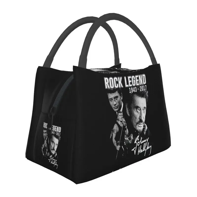

Изолированные сумки для обедов для женщин Джонни Хелли, водонепроницаемый кулер для французских рок-певец, Термальный Ланч-бокс для пляжа, кемпинга, путешествий