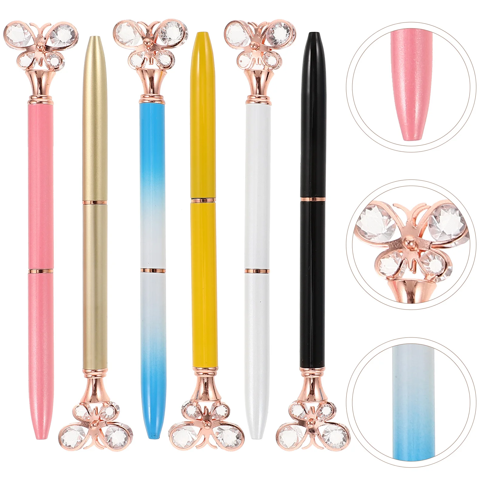 6 Pcs Ballpoint Pens Diamond Office Stationery Metal Fashion School Supplies Student
6 Pcs Ballpoint Pens Diamond Office Stationery Metal Fashion School Supplies Student