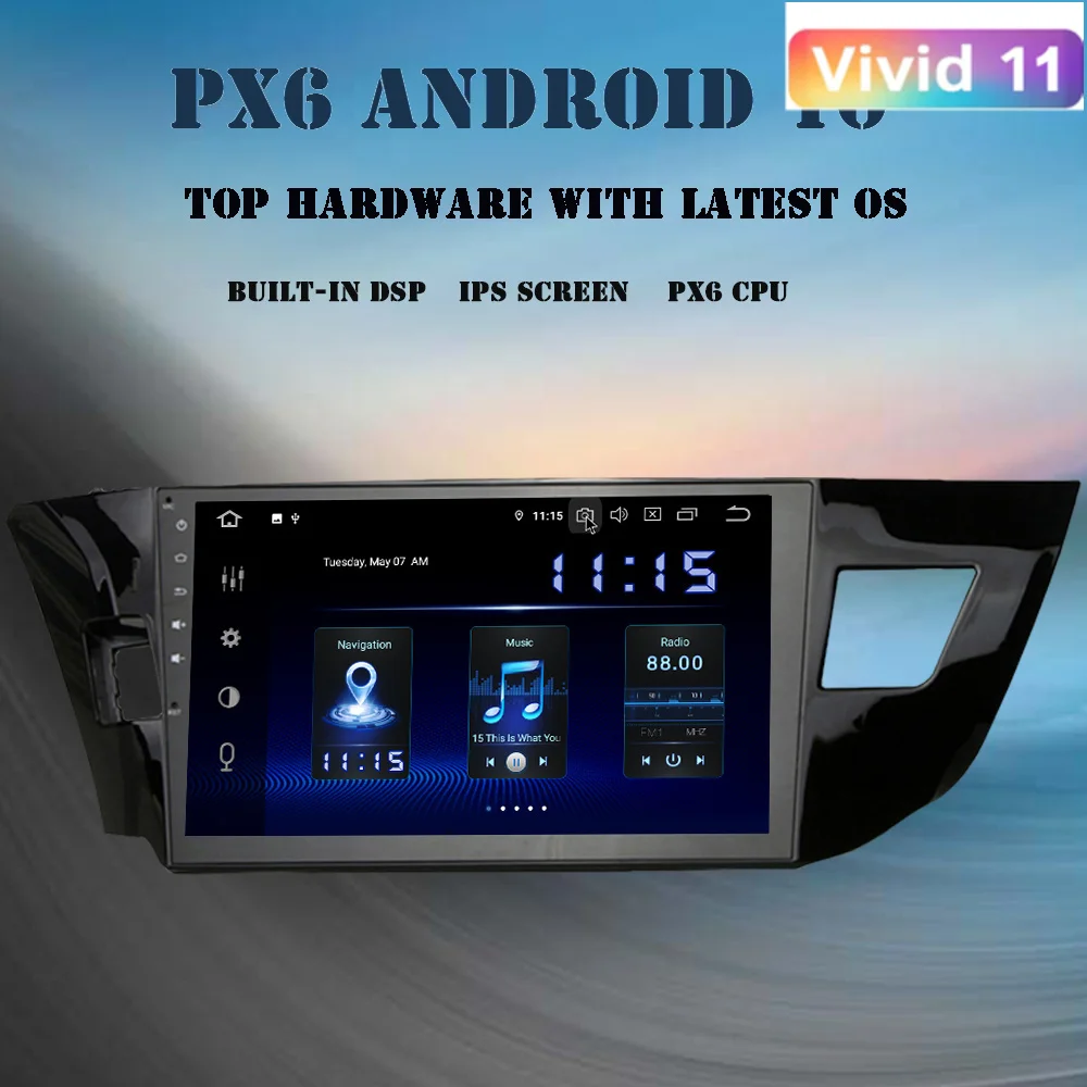 Dasaita Android 10.0 Car Radio for Toyota Corolla 2014 2015 2016 2017 2018 Multimedia DSP CarPlay Navigator 10.2" HD Screen
Dasaita Android 10.0 Car Radio for Toyota Corolla 2014 2015 2016 2017 2018 Multimedia DSP CarPlay Navigator 10.2" HD Screen