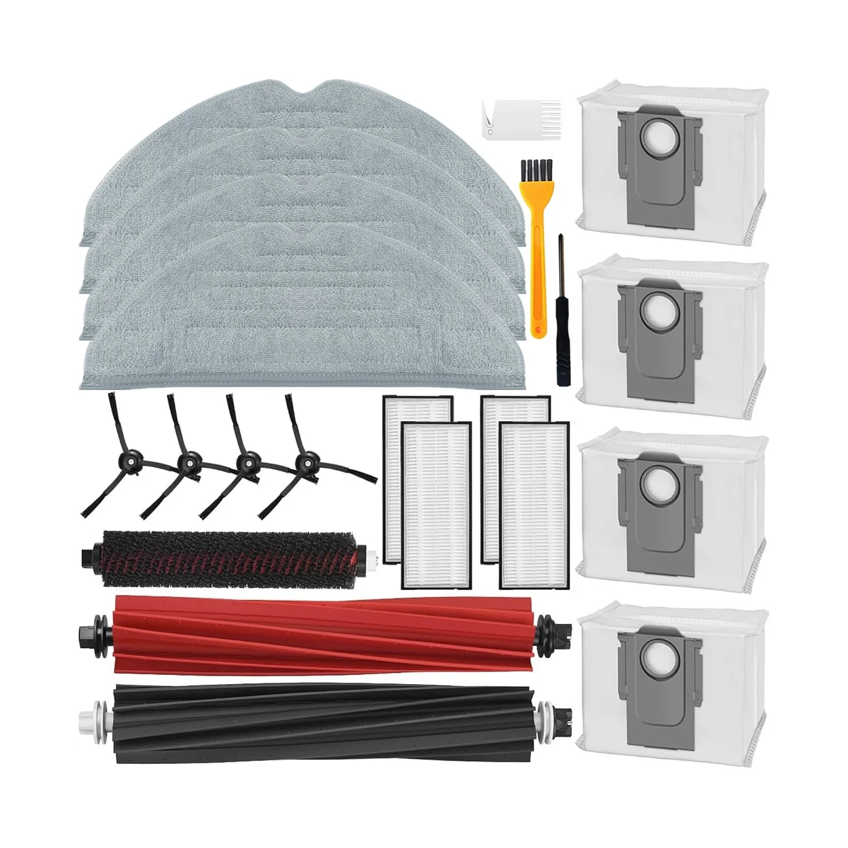 For Roborock S8 Pro Ultra Replacement Parts DuoRoller Brush Cleaning Brush Dust Bags Filters Wipes Side Brush
For Roborock S8 Pro Ultra Replacement Parts DuoRoller Brush Cleaning Brush Dust Bags Filters Wipes Side Brush