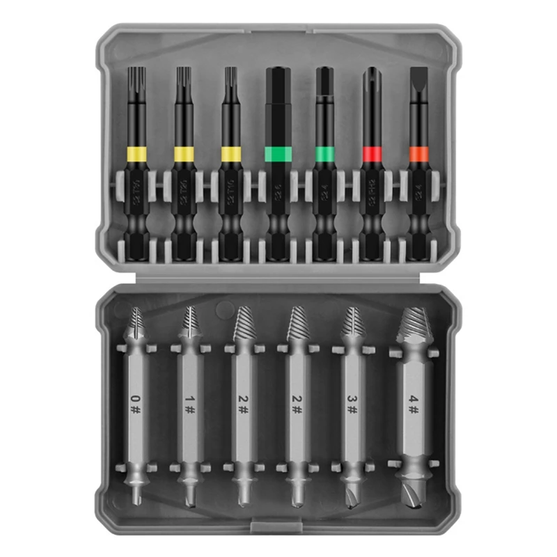 13Pcs Broken Wire Extractor Multifunctional Screw Extractor Take Broken Wire Word Plum Hexagon Screwdriver Head Durable
13Pcs Broken Wire Extractor Multifunctional Screw Extractor Take Broken Wire Word Plum Hexagon Screwdriver Head Durable