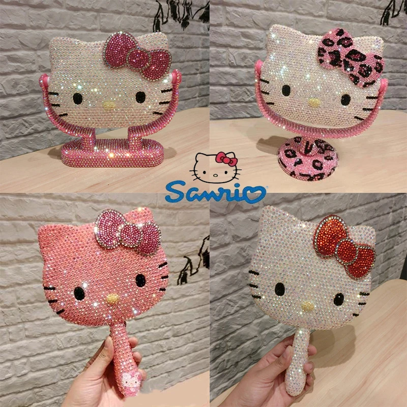 Sanrio Hello Kitty Makeup Mirror Melody Handmade Rhinestone Bling Dressing Mirror Portable Decorative Mirrors Table Decor Gifts
Sanrio Hello Kitty Makeup Mirror Melody Handmade Rhinestone Bling Dressing Mirror Portable Decorative Mirrors Table Decor Gifts
