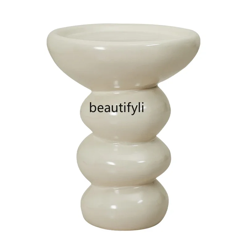 Cream Style round Tea Table Sofa Side Table Designer Silent Style Creative Side Table
Cream Style round Tea Table Sofa Side Table Designer Silent Style Creative Side Table