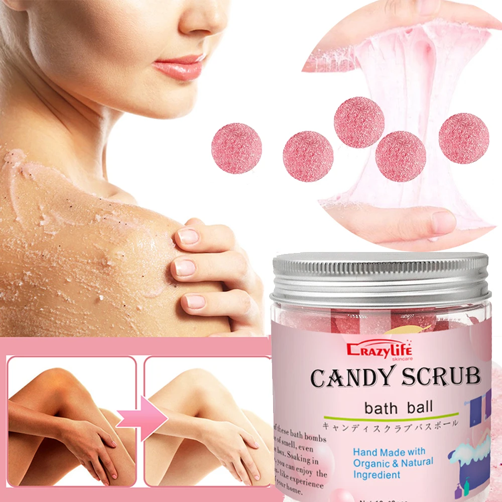 Candy Scrub Ball Smooth & Moisturize Skin Deep Cleansing Whitening Repair Pores Moisturizing Nourishes Remove Dead Skin 16G*8P
Candy Scrub Ball Smooth & Moisturize Skin Deep Cleansing Whitening Repair Pores Moisturizing Nourishes Remove Dead Skin 16G*8P