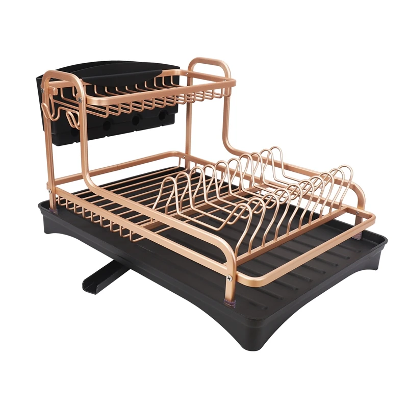Retail Space Aluminum Dish Rack Kitchen Organizer Storage Drainer Drying Plate Shelf Sink Supplies Knife And Fork Container
Retail Space Aluminum Dish Rack Kitchen Organizer Storage Drainer Drying Plate Shelf Sink Supplies Knife And Fork Container