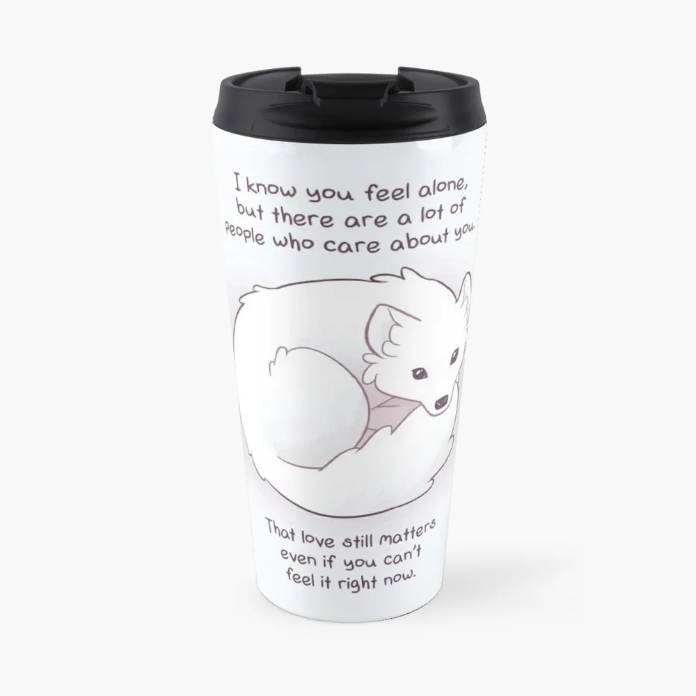 

I Know You Feel Alone Arctic Fox Travel Coffee Mug Cup Set Set Thermo For Coffee Coffee Goods