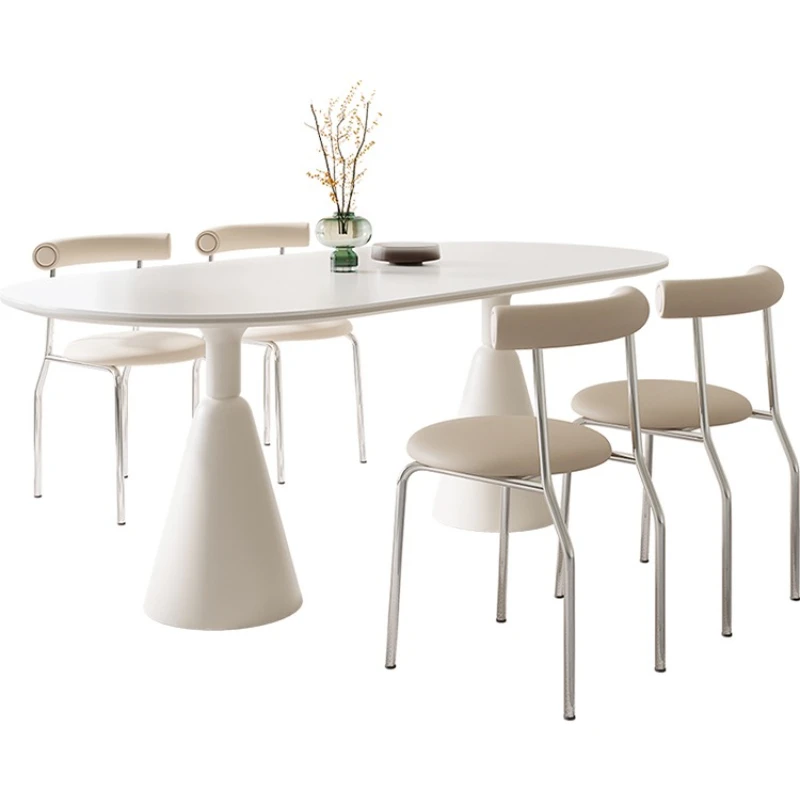 Кремовый стиль, овальная каменная тарелка, обеденный стол, простой современный домашний стол из чистого белого риса
Кремовый стиль, овальная каменная тарелка, обеденный стол, простой современный домашний стол из чистого белого риса