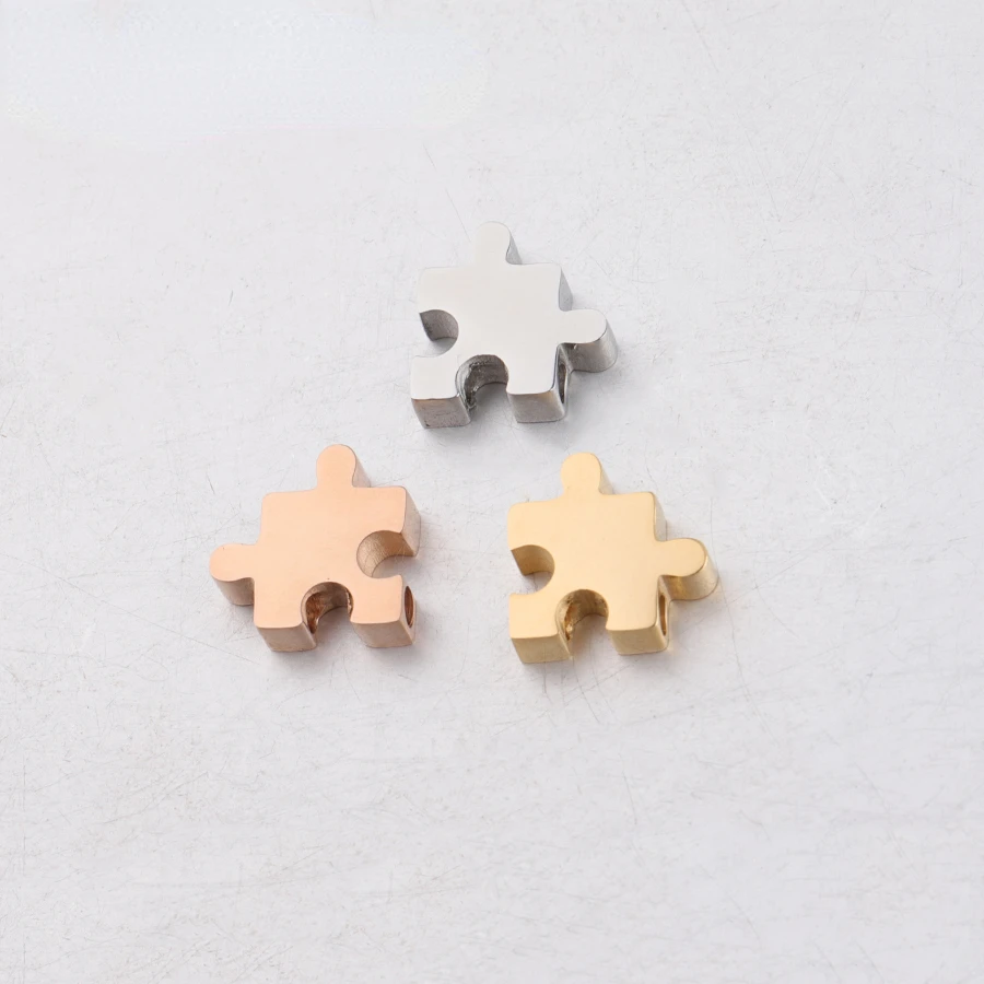 10pcs Autism Awareness Charms, Puzzle Piece Charms, Gold plated Stainless Steel, Autism Research Findings, Autism Puzzle Beads
10pcs Autism Awareness Charms, Puzzle Piece Charms, Gold plated Stainless Steel, Autism Research Findings, Autism Puzzle Beads