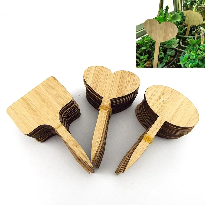 

10*6 см Т-образные бамбуковые этикетки для растений, экологически чистые деревянные ярлыки для цветов, овощей, садовые маркеры, инструменты для горшков, трав, цветов