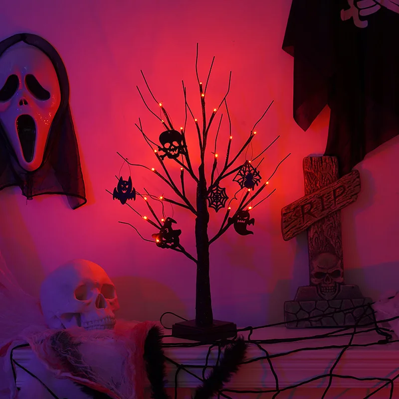LED Night Light Birch Tree Purple Lamp Spider Ghost Pendant USB/Battery Powered Home Indoor Party Decor 2023 Halloween Light
LED Night Light Birch Tree Purple Lamp Spider Ghost Pendant USB/Battery Powered Home Indoor Party Decor 2023 Halloween Light