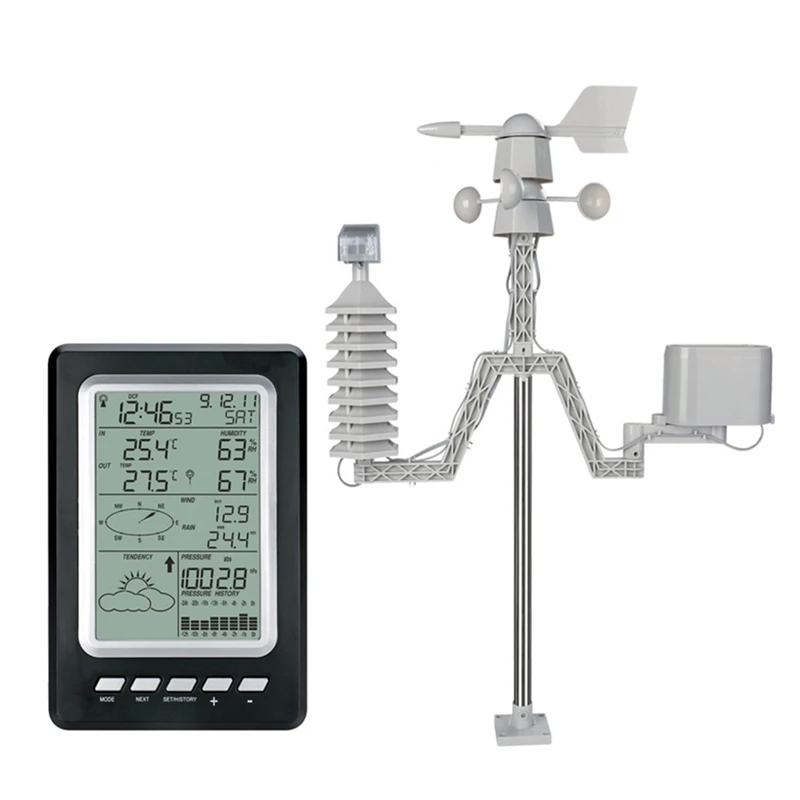 Portable Home Weather Station Solar Weather Station Screen Indoor Outdoor Temperature Humidity Meter Small Weather Forecast
Portable Home Weather Station Solar Weather Station Screen Indoor Outdoor Temperature Humidity Meter Small Weather Forecast