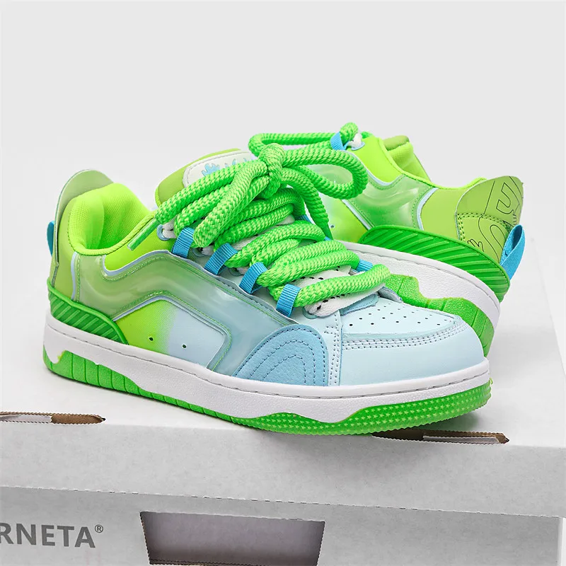 High quality Green Men's Skateboarding Shoes Designer Women Platform Vulcanized Sneakers Fashion Lace Up Skateboard Sneakers Men
High quality Green Men's Skateboarding Shoes Designer Women Platform Vulcanized Sneakers Fashion Lace Up Skateboard Sneakers Men