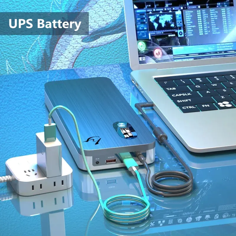 5V-24V UPS Emergency Power Bank 250W Output PD DC150W Super-Charge 40AH Laptop Emergency Portable Battery
5V-24V UPS Emergency Power Bank 250W Output PD DC150W Super-Charge 40AH Laptop Emergency Portable Battery