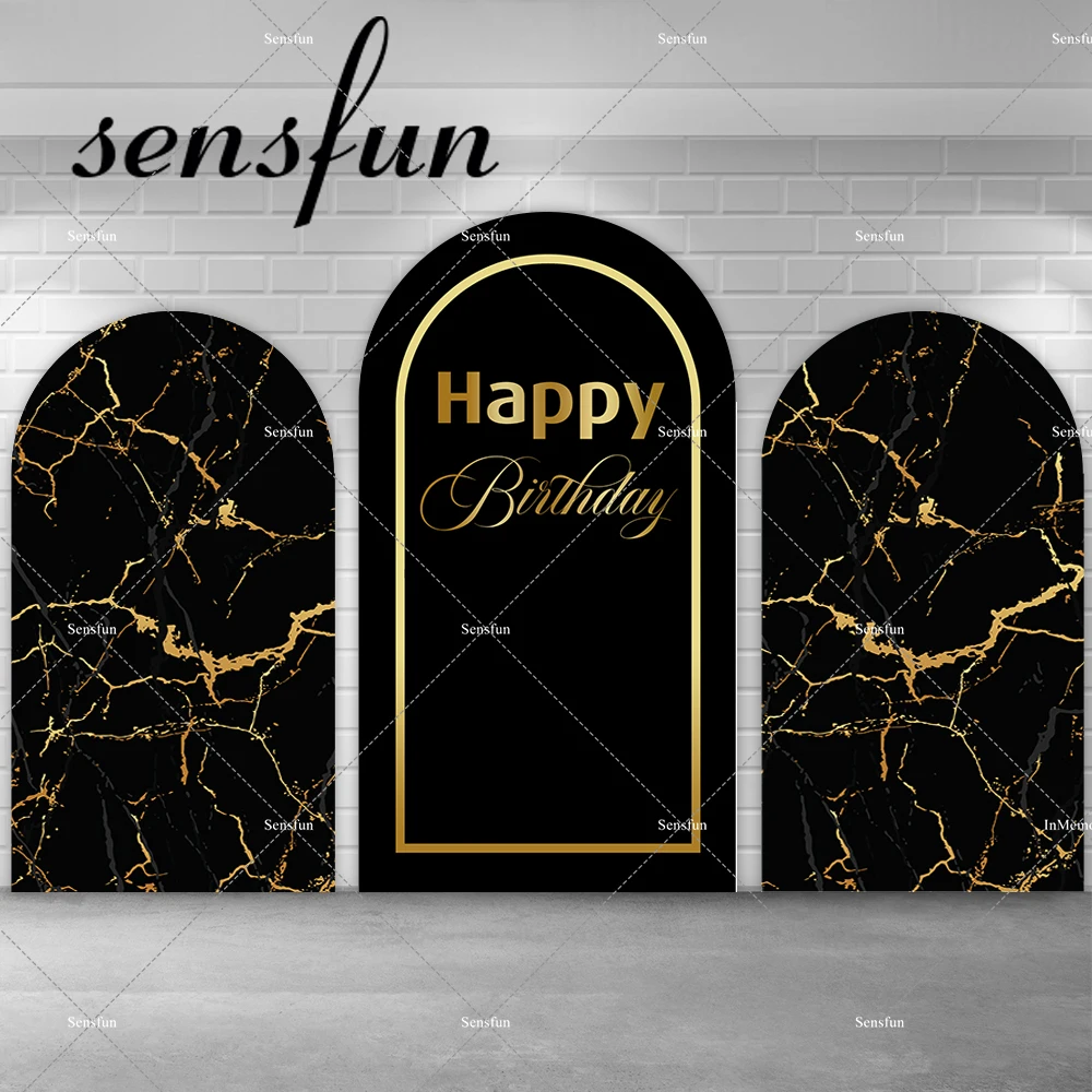 Man Woman Adult Birthday Party Chiara Arch Backdrop Cover Black and Gold Marble Style Photography Backgrounds Double-sided
Man Woman Adult Birthday Party Chiara Arch Backdrop Cover Black and Gold Marble Style Photography Backgrounds Double-sided