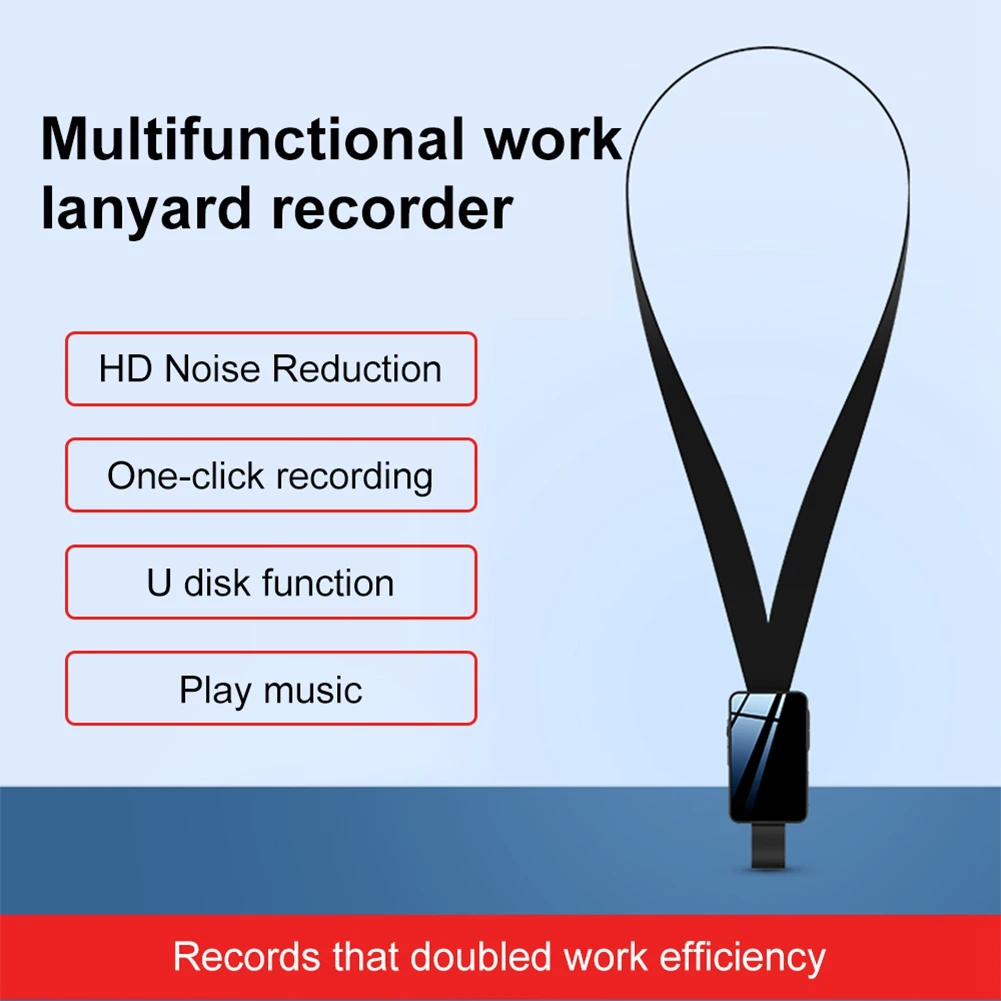 Mini Voice Activated Recorder Smart Digital Voice Recorder Noise Reduction Work Badge Recorder MP3 Player(32GB)
Mini Voice Activated Recorder Smart Digital Voice Recorder Noise Reduction Work Badge Recorder MP3 Player(32GB)