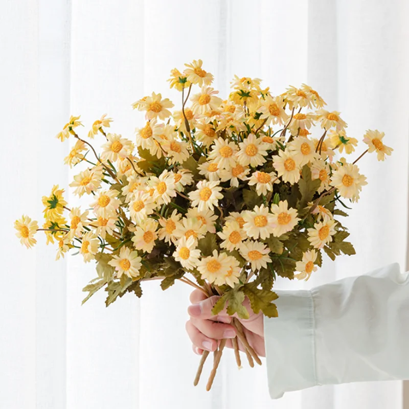 Autumn Artificial Flower Daisy DIY Decor Bridal Wedding Living Room Bouquet Chrysanthemum Flower Birthday Arrangement Table Home
Autumn Artificial Flower Daisy DIY Decor Bridal Wedding Living Room Bouquet Chrysanthemum Flower Birthday Arrangement Table Home