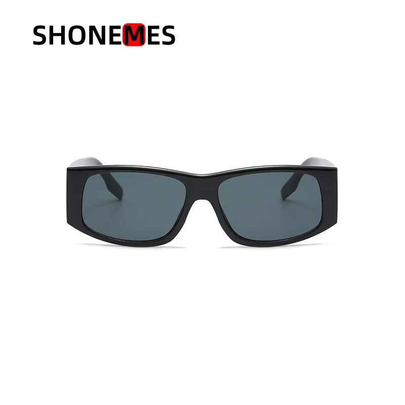 

ShoneMes Square Sunglasses Stylish Men Women Shades Thick Frame Outdoor UV400 Sun Glasses Black Green White for Unisex