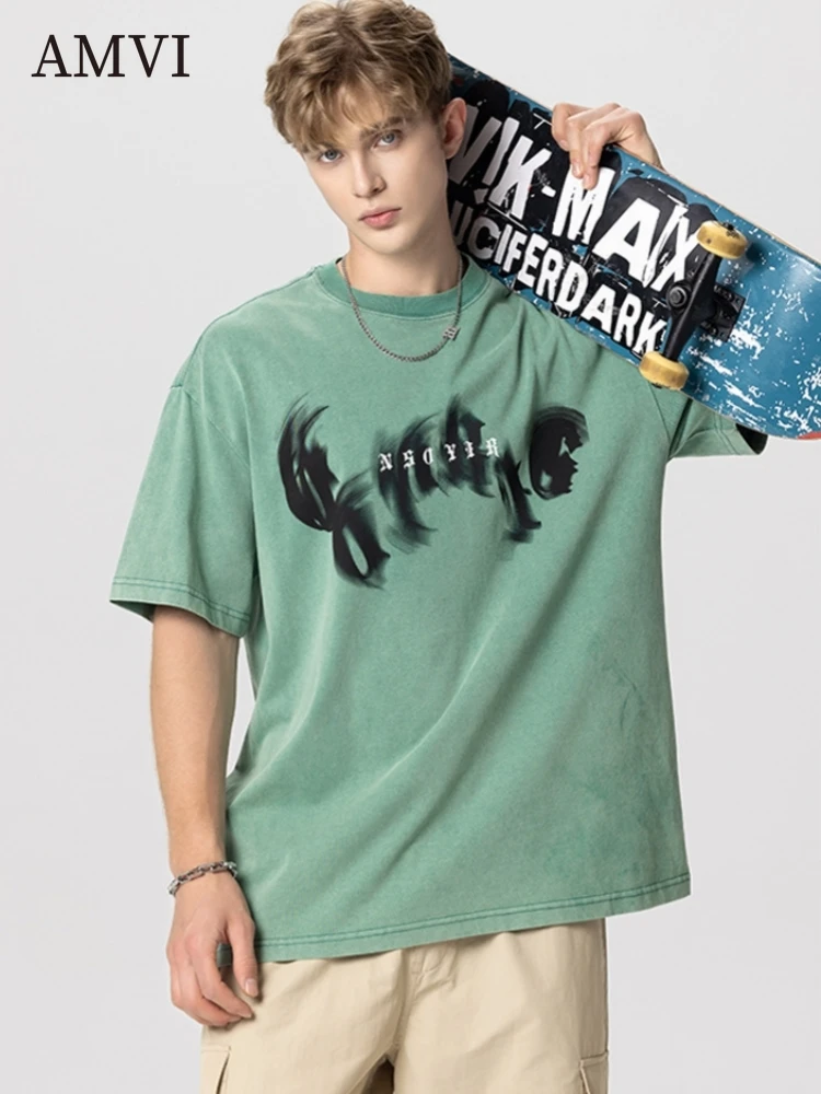 Print T-shirt Men Top Loose T Shirt Retro Sweatshirts Street Clothing Athletic Tops Casual Pullover Cotton Clothes Comfort Tee 
Print T-shirt Men Top Loose T Shirt Retro Sweatshirts Street Clothing Athletic Tops Casual Pullover Cotton Clothes Comfort Tee