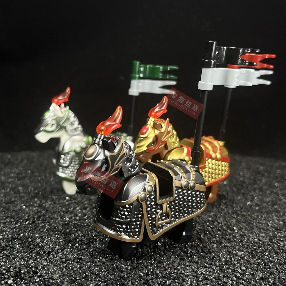 

New Medieval Knight War Horse Rohan Animal Warrior Mount Building Blocks Action Figures Toys MOC For Children Gifts Series 1