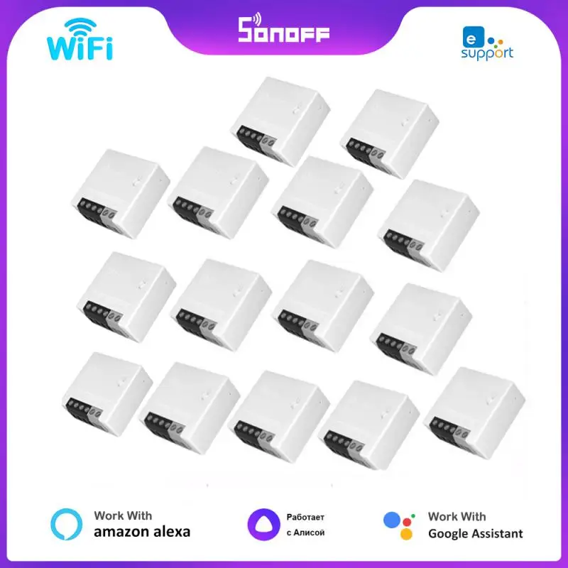 SONOFF MINI R2 WiFi Smart Light Switch Smart Home Voice Control Timer Relay Module For EWeLink App Alice Alexa Google Home
SONOFF MINI R2 WiFi Smart Light Switch Smart Home Voice Control Timer Relay Module For EWeLink App Alice Alexa Google Home