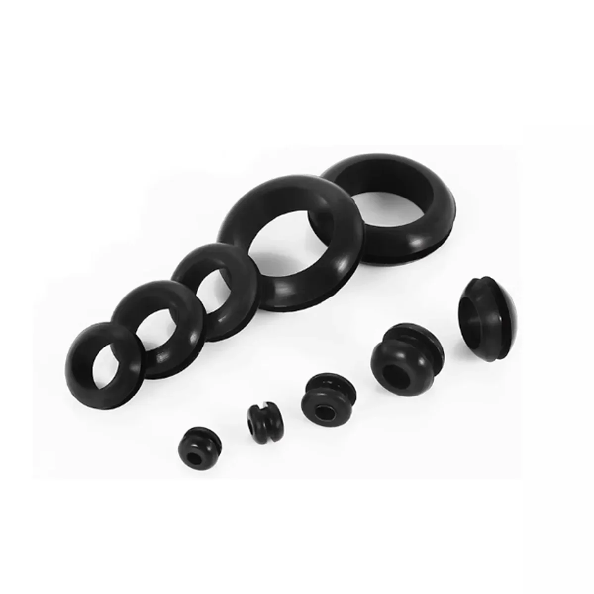 White Black Thickened Silicone Double-Sided Protective Coil Waterproof And Dustproof Sealed Through Wire Hole Protective Sleeve
White Black Thickened Silicone Double-Sided Protective Coil Waterproof And Dustproof Sealed Through Wire Hole Protective Sleeve