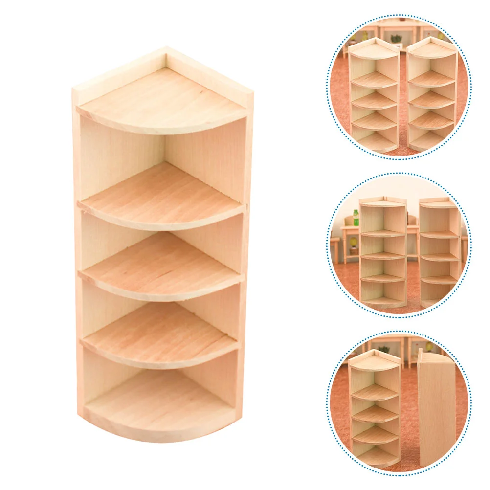 Mini Corner Cabinet Toys Decor Imitation Shelf Bookcase Decoration Model Props Bookshelf Wooden Miniature Furniture
Mini Corner Cabinet Toys Decor Imitation Shelf Bookcase Decoration Model Props Bookshelf Wooden Miniature Furniture