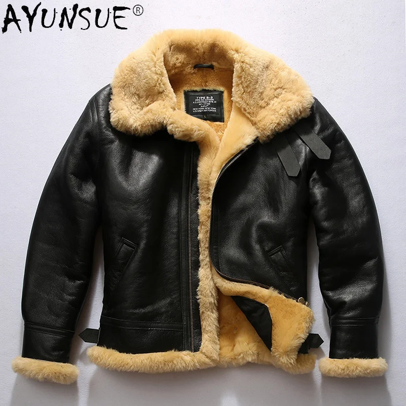 Man Jacket Gunuine Sheepskin Leather Jackets for Men Clothing Real Sheep Shearing Wool Fur Coat Winter Chaqueta LXR911
Man Jacket Gunuine Sheepskin Leather Jackets for Men Clothing Real Sheep Shearing Wool Fur Coat Winter Chaqueta LXR911