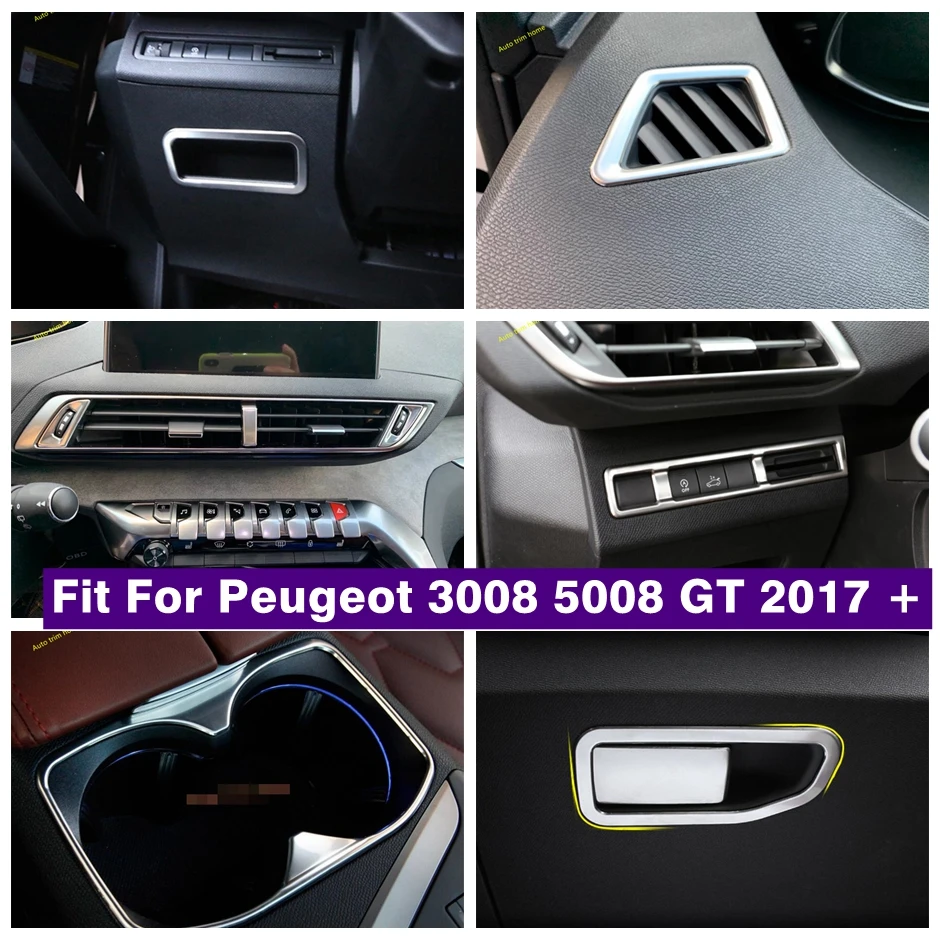 Water Cup Holder Frame / Glove Storage Box / Air Conditioning Vents Outlet Cover Trim Fit For Peugeot 3008 5008 GT 2017 - 2022
Water Cup Holder Frame / Glove Storage Box / Air Conditioning Vents Outlet Cover Trim Fit For Peugeot 3008 5008 GT 2017 - 2022