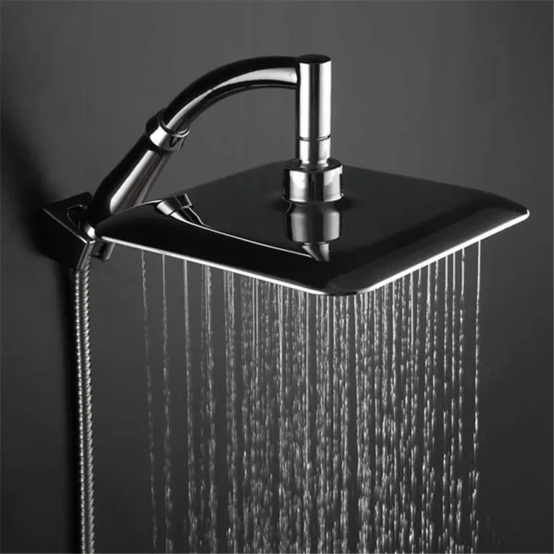 9 Inch Square Thin Shower Head ABS Chrome Rotatable Top Rain Wall Mounted Extension Arm Water Saving Pressurized Shower for Bath
9 Inch Square Thin Shower Head ABS Chrome Rotatable Top Rain Wall Mounted Extension Arm Water Saving Pressurized Shower for Bath