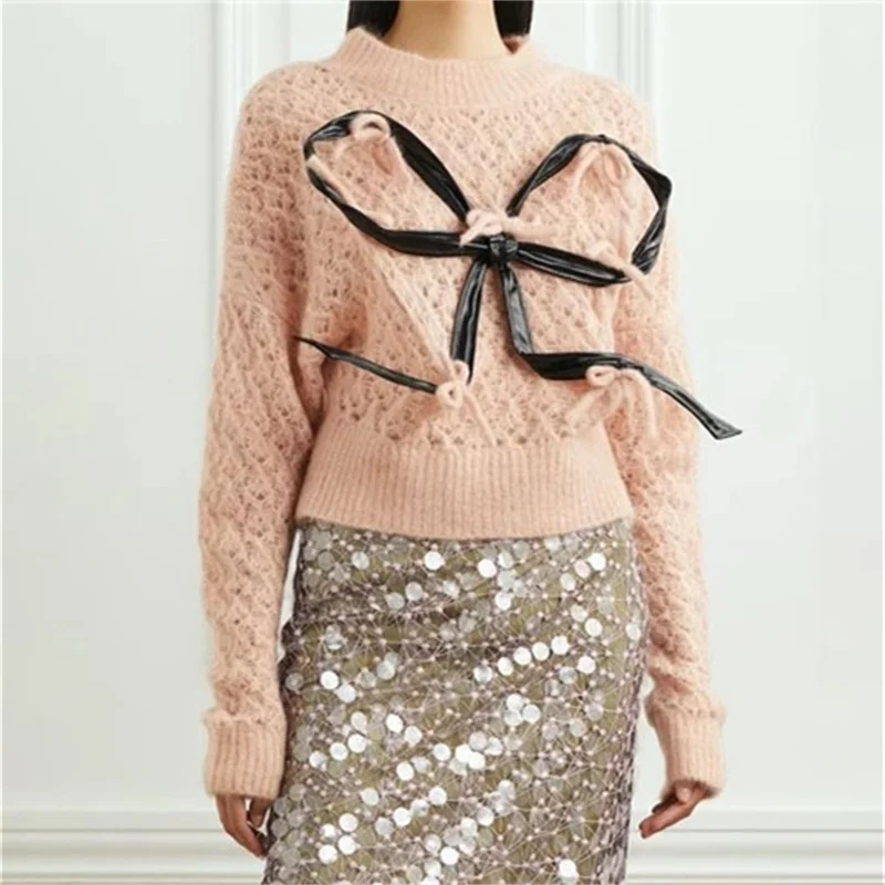 women's autumn clothing2023 New Women's sweater Stretch Knitted Hollowed Long Sleeve Top wool blend Knitwear Round neck pullover
women's autumn clothing2023 New Women's sweater Stretch Knitted Hollowed Long Sleeve Top wool blend Knitwear Round neck pullover