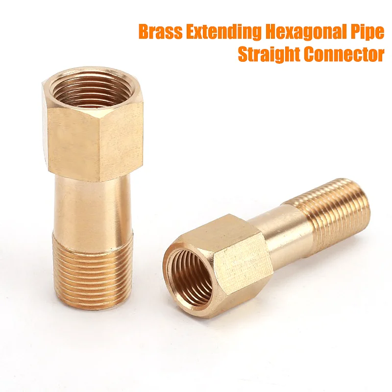 1/4" 35-250mm Male To Female Thread Brass Extending Hexagonal Pipe Straight Connector Coupling Joint Garden Tools Irrigation
1/4" 35-250mm Male To Female Thread Brass Extending Hexagonal Pipe Straight Connector Coupling Joint Garden Tools Irrigation