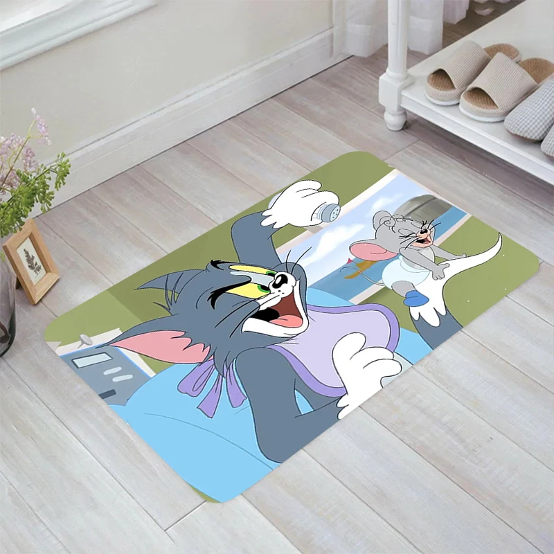 Funny Cartoon T-Tom and J-Jerry Floor Mat Doormat Entrance Door Room Rugs Home Balcony Carpets Kitchen Carpet Foot Rug Mats Bath
Funny Cartoon T-Tom and J-Jerry Floor Mat Doormat Entrance Door Room Rugs Home Balcony Carpets Kitchen Carpet Foot Rug Mats Bath