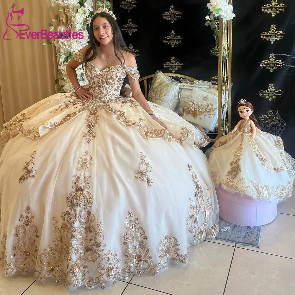 Quinceanera Dresses vestidos de 15 quinceañera Sweet 16 Dress Off Shoulder Ball Gown فساتين quinceanera Vestidos De Festa
Quinceanera Dresses vestidos de 15 quinceañera Sweet 16 Dress Off Shoulder Ball Gown فساتين quinceanera Vestidos De Festa