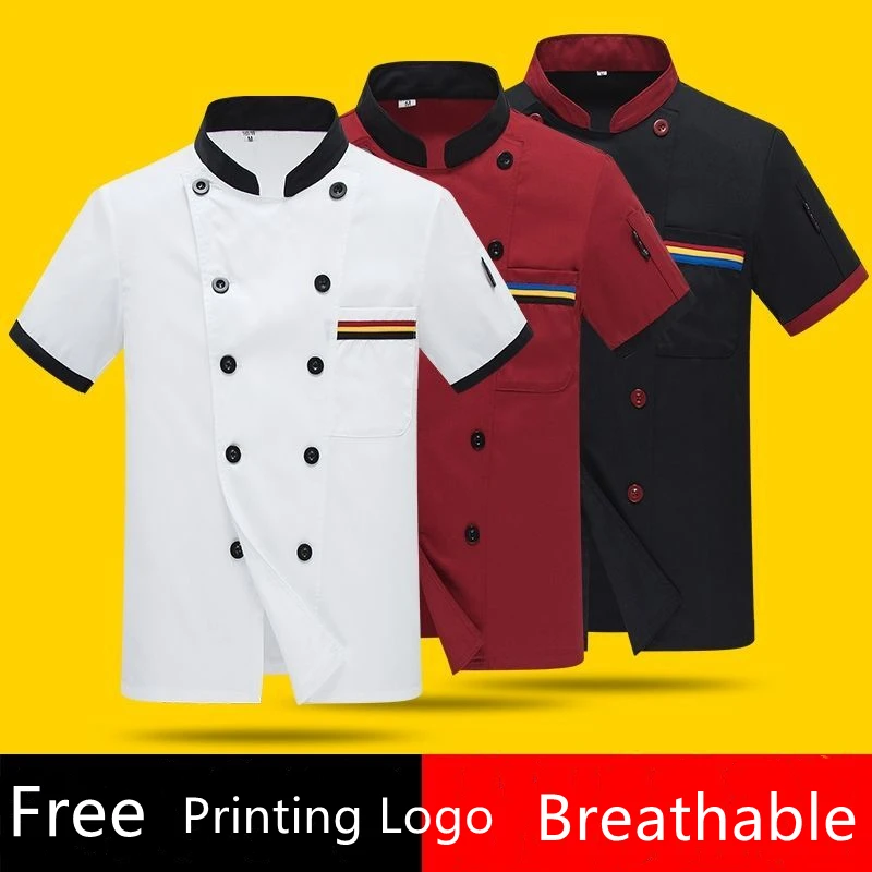 Short Sleeve Chef Uniform Summer Restaurant Kitchen Cooking Bakery Plus Size Catering Food Service Breathable Chef Coat Apron
Short Sleeve Chef Uniform Summer Restaurant Kitchen Cooking Bakery Plus Size Catering Food Service Breathable Chef Coat Apron