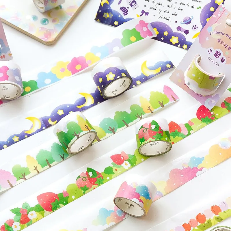 3M Kawaii Flower Strawberry Collection DIY Washi Tape Scrapbook Diary Scene Photo Frame Decor Cute Stickers School Stationery
3M Kawaii Flower Strawberry Collection DIY Washi Tape Scrapbook Diary Scene Photo Frame Decor Cute Stickers School Stationery