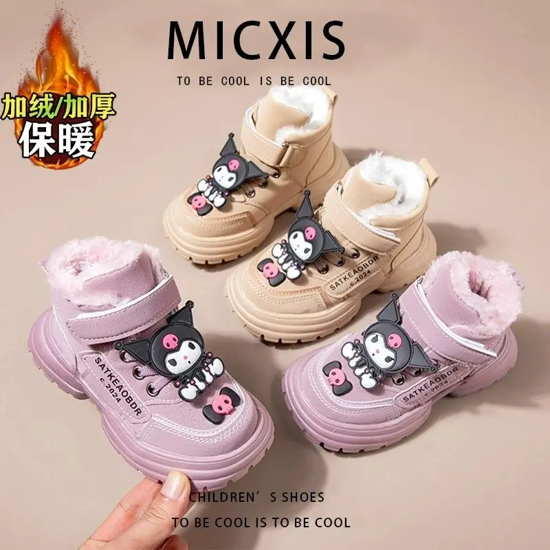 Kawaii Sanrio Kuromi Anime Warm Cotton Shoes Cute Cartoon Sweet Winter Plus Cashmere Baby Snow Boots Lovely Gifts for Kids
Kawaii Sanrio Kuromi Anime Warm Cotton Shoes Cute Cartoon Sweet Winter Plus Cashmere Baby Snow Boots Lovely Gifts for Kids