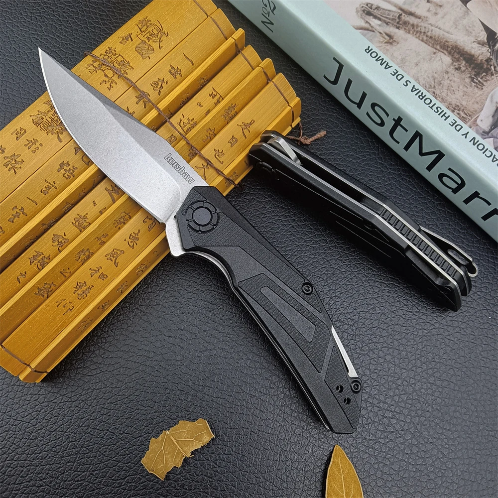 Kershaw 1370 Camshaft Pocket Knife 3" Stonewashed Clip Point Blade , Black GFN Handles Outdoor Camping Hunting EDC Folding Knife
Kershaw 1370 Camshaft Pocket Knife 3" Stonewashed Clip Point Blade , Black GFN Handles Outdoor Camping Hunting EDC Folding Knife