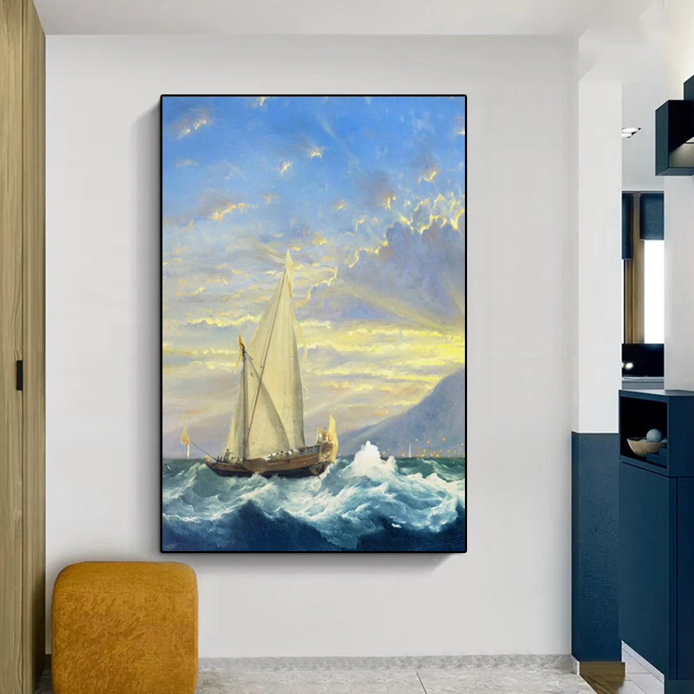 Nordic Style Sea Waves Sailboat Canvas Painting Abstract Landscape Simple Poster Wall Art Picture Living Room Home Decoration
Nordic Style Sea Waves Sailboat Canvas Painting Abstract Landscape Simple Poster Wall Art Picture Living Room Home Decoration