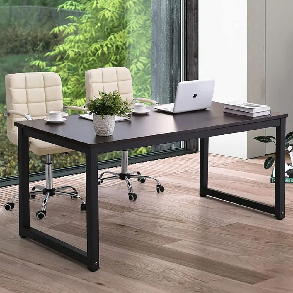 

NSdirectModern Computer Desk 63 Inch Large Office Desk Writing Study Table for Home Office Desk Workstation Wide Metal Sturdy