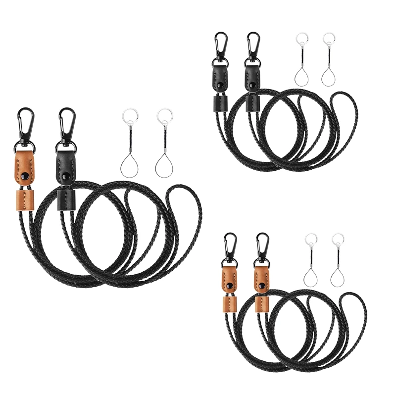2 Pcs Braided Leather Badge Lanyards For ID Badges Holders Keys Long Strap Neck Lanyard Keychain For Men,Women
2 Pcs Braided Leather Badge Lanyards For ID Badges Holders Keys Long Strap Neck Lanyard Keychain For Men,Women