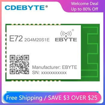 CC2652P ZigBee 무선 모듈, 블루투스 2.4Ghz, 20dBm, SoC Ebyte E72-2G4M20S1E 송수신기 및 수신기, PCB/IPX 안테나