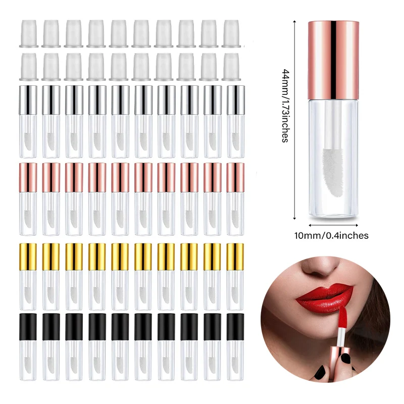 50~10pcs 1.2ML Empty Rose golden Lip Gloss Tube Plastic Refillable Bottles Liquid Lipstick Container lipgloss Sample Bottle
50~10pcs 1.2ML Empty Rose golden Lip Gloss Tube Plastic Refillable Bottles Liquid Lipstick Container lipgloss Sample Bottle