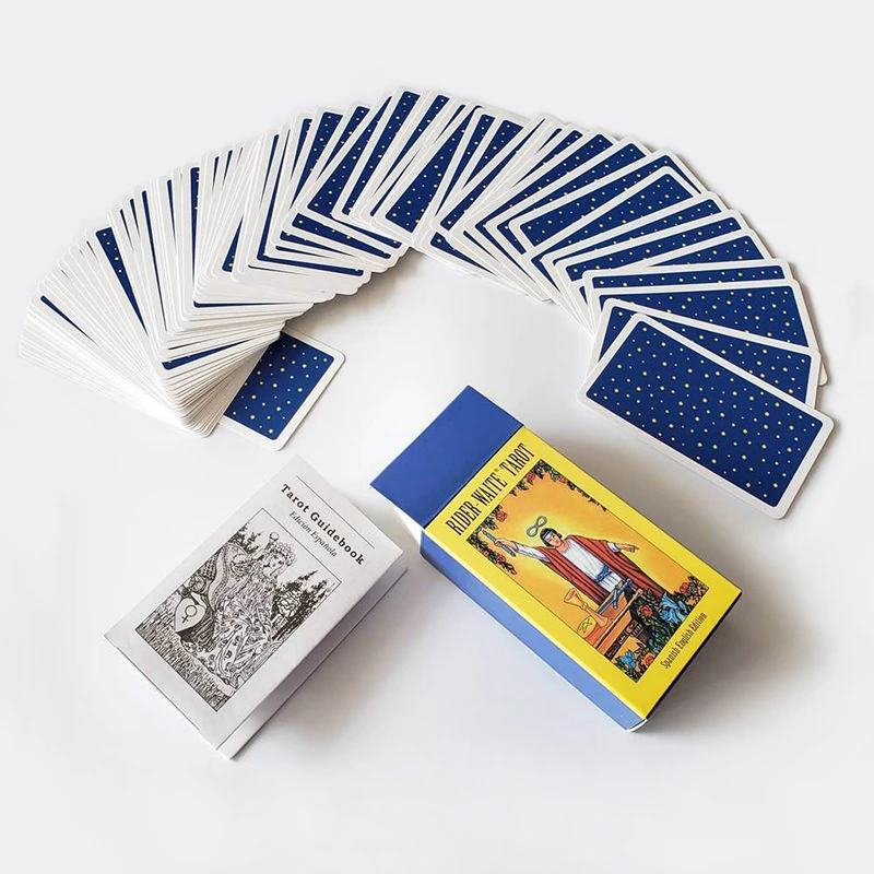Cartes de tarot Rider Waite pour enfant et adulte, jeu de prédiction du destin, classique, espagnol, anglais, oracle, divertissement 5