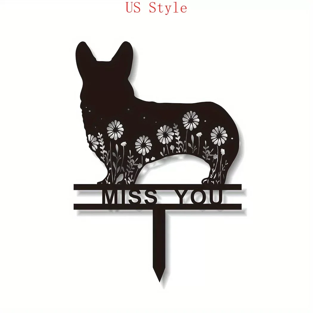 Corgi Memorial Stake Sign Pet Grave Markers Metal Sign with Stake Pet Loss Gift Sympathy Sign Yard Art Decoration Garden H
Corgi Memorial Stake Sign Pet Grave Markers Metal Sign with Stake Pet Loss Gift Sympathy Sign Yard Art Decoration Garden H