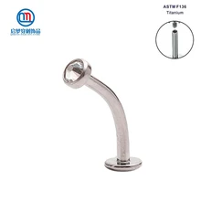 ASTM F136 Titanium Internally Threaded Eyebrow Piercing Curved Labret Bar with Flat Crystal Disc Ear Tragus Cartilge Helix Stud
ASTM F136 Titanium Internally Threaded Eyebrow Piercing Curved Labret Bar with Flat Crystal Disc Ear Tragus Cartilge Helix Stud