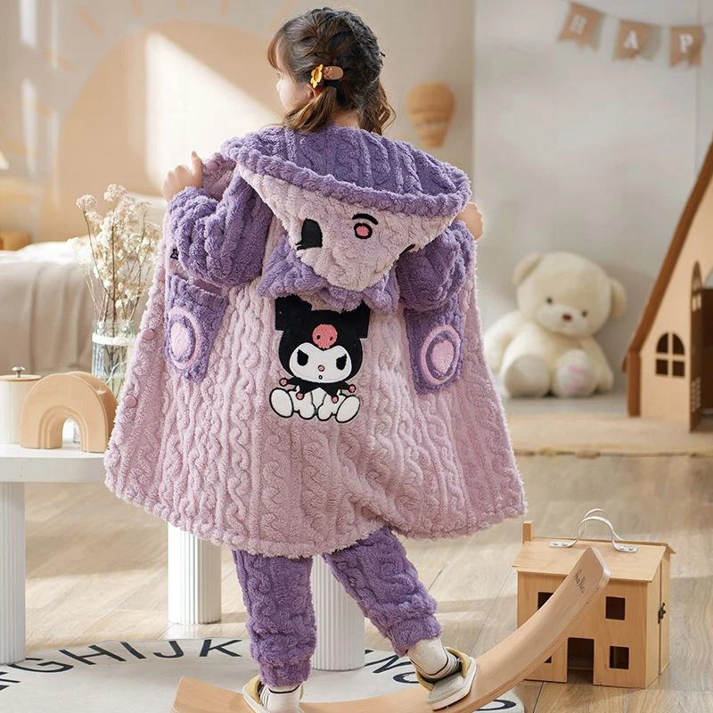 Sanrio плюшевые аниме My Melody Kuromi Cinnamoroll фланелевые детские пижамные комплекты детская повседневная одежда для маленьких девочек и мальчиков
Sanrio плюшевые аниме My Melody Kuromi Cinnamoroll фланелевые детские пижамные комплекты детская повседневная одежда для маленьких девочек и мальчиков