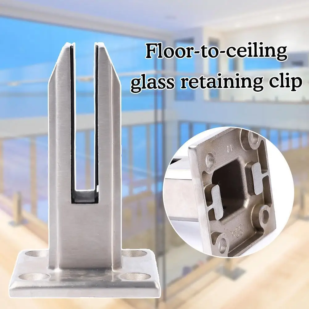 Stainless Steel Frameless Glass Clip Railing Stair Railing Swimming Pool Fence Floor-to-ceiling Glass Retaining Clips
Stainless Steel Frameless Glass Clip Railing Stair Railing Swimming Pool Fence Floor-to-ceiling Glass Retaining Clips