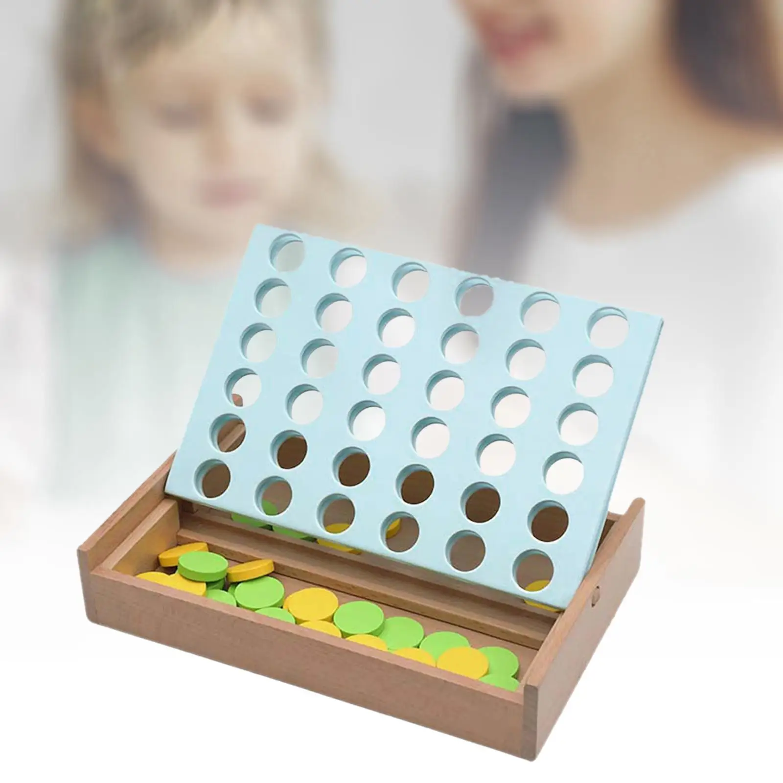 Wooden 4 in A Row Game Educational Toy Wooden Connect Game Classic Strategy Game for Children Kids 6 Years Old Party Boys Girls
Wooden 4 in A Row Game Educational Toy Wooden Connect Game Classic Strategy Game for Children Kids 6 Years Old Party Boys Girls